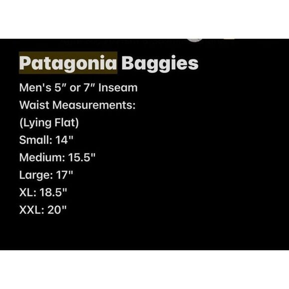 Patagonia Men’s 5” Baggies Shorts Peace Patch Utility Blue NWT Small - Picture 6 of 6